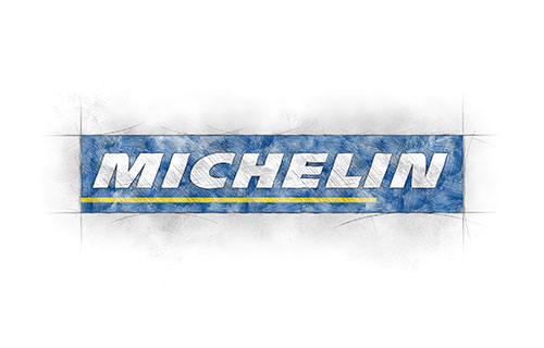 Michelin logo i nazwa